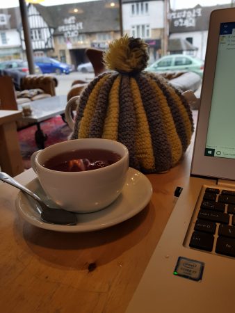 Writing in Grantham, England