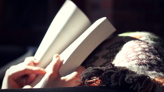 You won't learn as much if you read when you're tired. Learning through osmosis isn't a thing. Sorry.