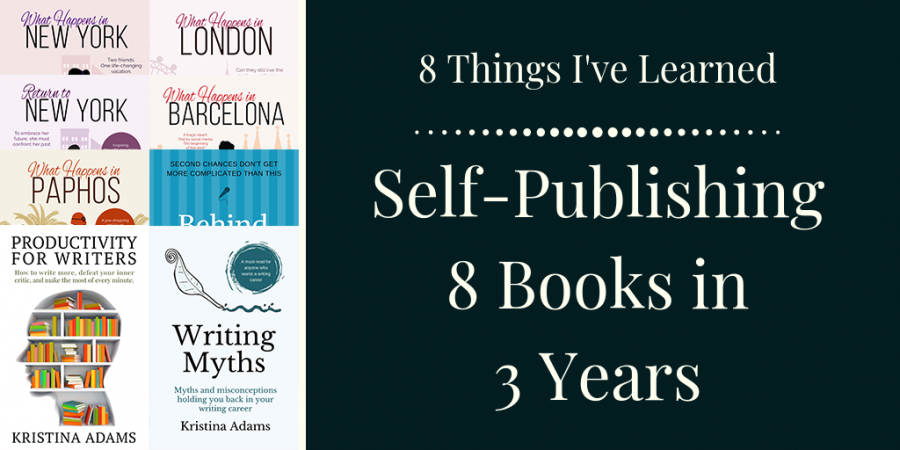 8 things I've learnt self-publishing 8 books in 3 years social share image